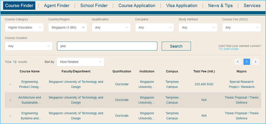 online phd programs in singapore