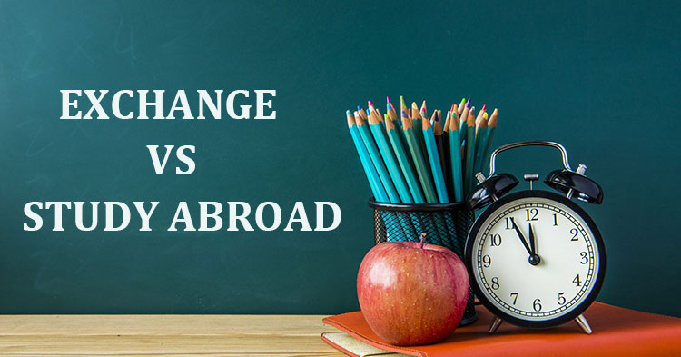 exchange vs study abroad